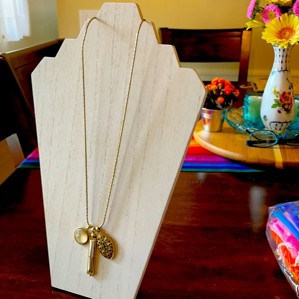 Lucky Brand Necklace with Gold and Silver Charms